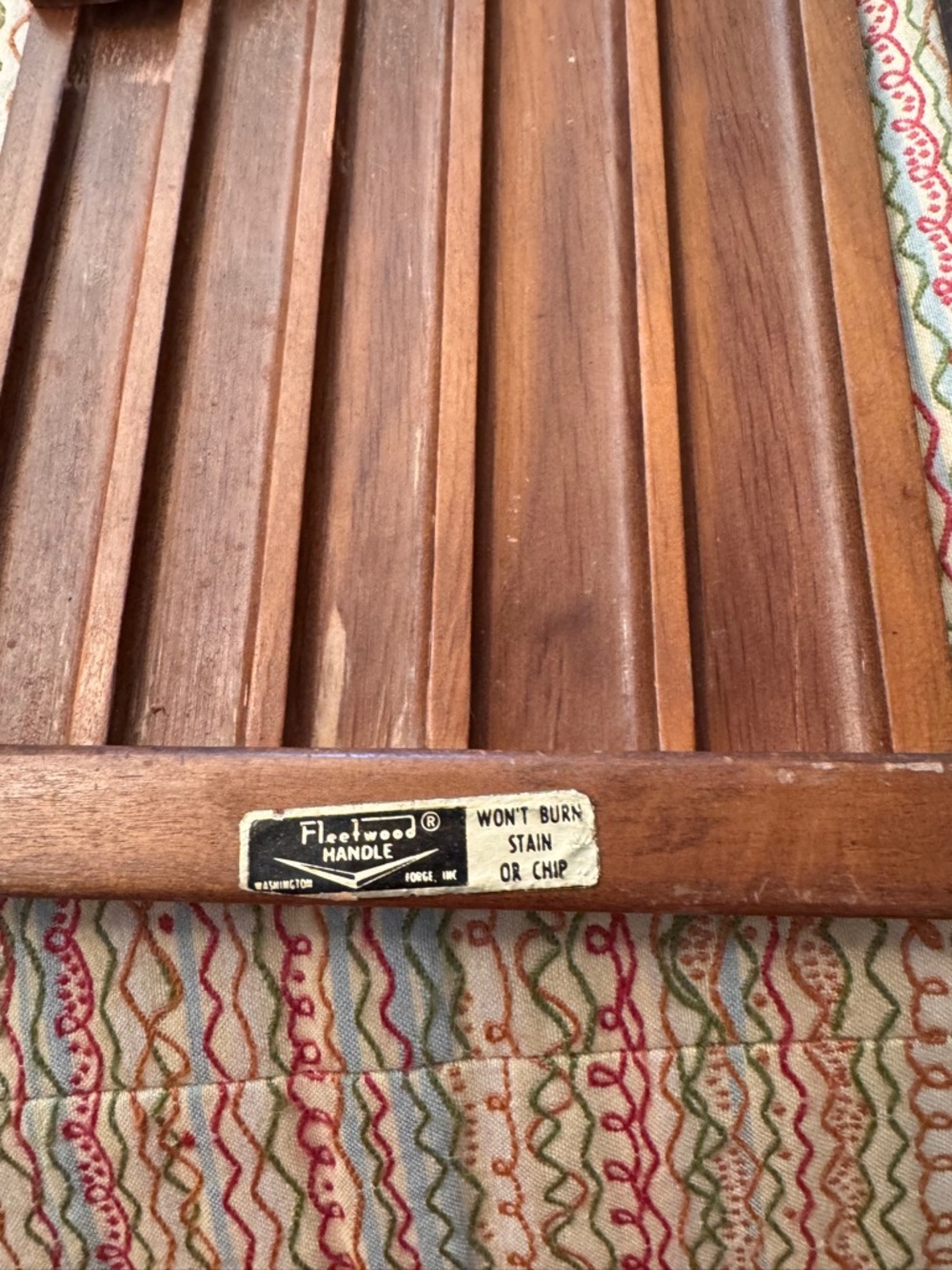 Vintage Forgecraft by Washington Forge 5-piece knife set wooden hanging storage - Picture 5 of 8